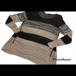 Eileen Fisher Organic Linen Stripe Sweater Sz 2X